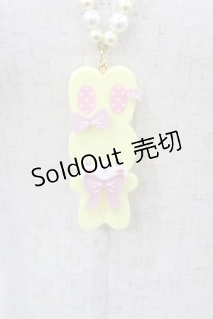 画像: Angelic Pretty / Fancyリリカルバニーネックレス  イエロー H-26-01-05-1033-AP-AC-NS-ZH