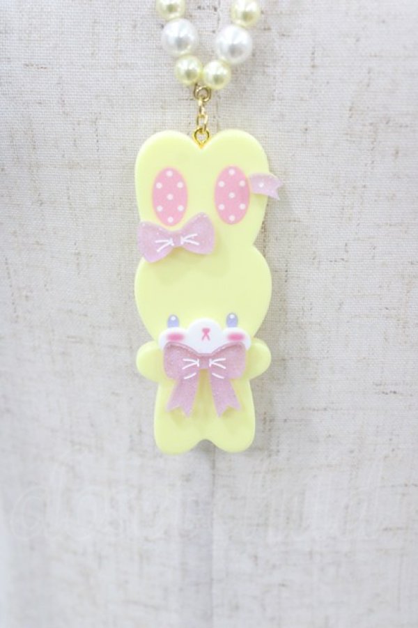 画像1: Angelic Pretty / Fancyリリカルバニーネックレス  イエロー H-26-01-05-1033-AP-AC-NS-ZH (1)