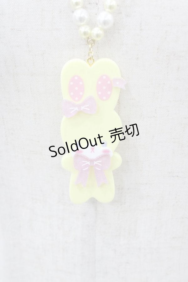 画像1: Angelic Pretty / Fancyリリカルバニーネックレス  イエロー H-26-01-05-1033-AP-AC-NS-ZH (1)