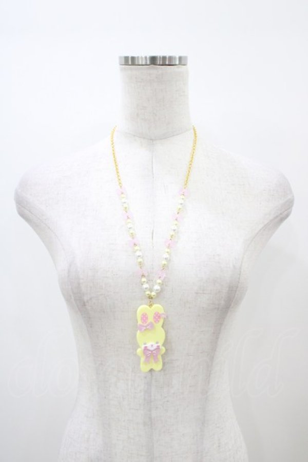 画像2: Angelic Pretty / Fancyリリカルバニーネックレス  イエロー H-26-01-05-1033-AP-AC-NS-ZH (2)