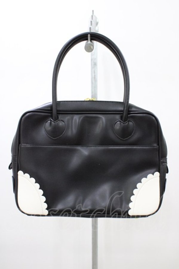 画像2: Angelic Pretty / Fancyスクールレッスンバッグ  ブラック H-26-01-05-1003-AP-BG-NS-ZH (2)