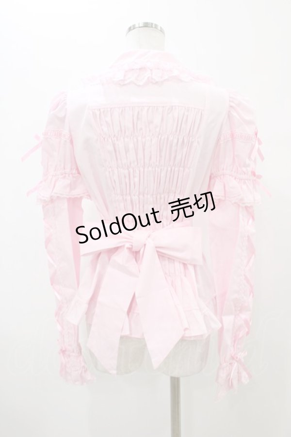 画像2: Angelic Pretty / おめかしはしごレース付け袖ブラウス Free ピンク H-26-01-05-1039-AP-BL-NS-ZH (2)