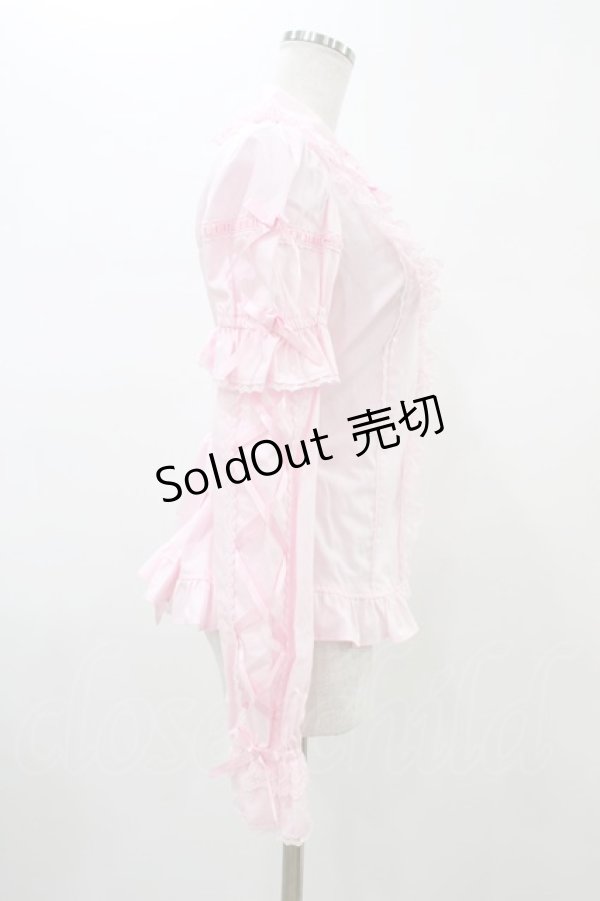 画像3: Angelic Pretty / おめかしはしごレース付け袖ブラウス Free ピンク H-26-01-05-1039-AP-BL-NS-ZH (3)