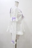 画像3: Angelic Pretty / Fancyスクール付け袖ブラウス Free シロ/ラベンダー H-26-01-05-1040-AP-BL-NS-ZH (3)