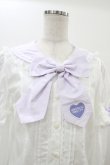 画像4: Angelic Pretty / Fancyスクール付け袖ブラウス Free シロ/ラベンダー H-26-01-05-1040-AP-BL-NS-ZH (4)