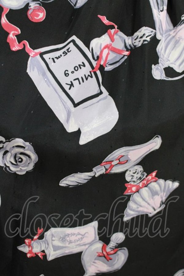 画像4: MILK / レトロトワレワンピ  ブラックベース H-26-01-06-028-ML-OP-KB-ZH (4)