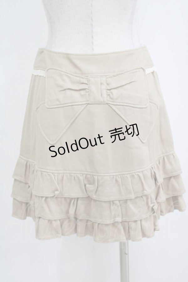 画像3: Emily Temple cute / 裾フリルダブルボタンスカート  ベージュ H-26-01-06-032-ET-SK-KB-ZH (3)