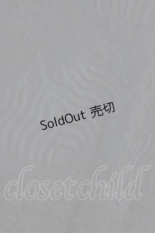 画像4: Qutie Frash / 帯風ロングオーバーコルセット  黒×青 H-26-01-06-033-QU-SK-KB-ZH (4)