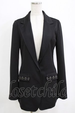 画像: Rozen Kavalier / 刺繍ロングジャケット  ブラック H-26-01-06-037-OO-JA-KB-ZH