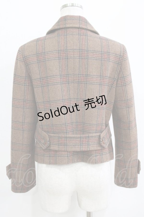 画像3: Jane Marple / ビッググレンチェックのジャケット  ブラウン H-26-01-06-039-JM-JA-KB-ZH (3)