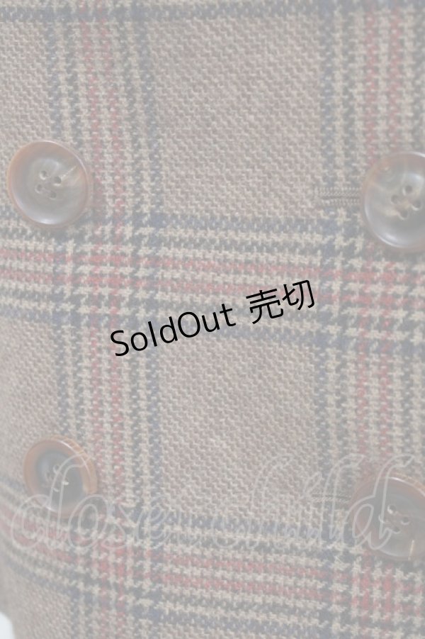 画像4: Jane Marple / ビッググレンチェックのジャケット  ブラウン H-26-01-06-039-JM-JA-KB-ZH (4)