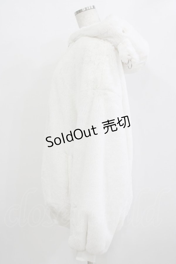 画像2: DimMoire / BABY SHEEPファーパーカー  ホワイト H-26-01-06-042-PU-CO-KB-ZH (2)