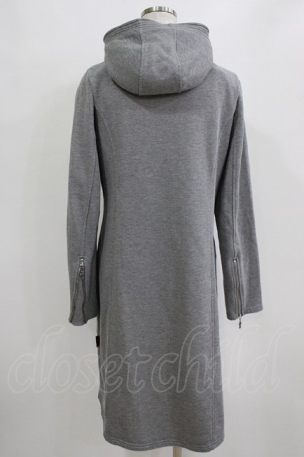 画像3: Ozz conte / 刺繍ロングパーカー  グレー H-26-01-06-043-OO-TO-KB-ZH (3)