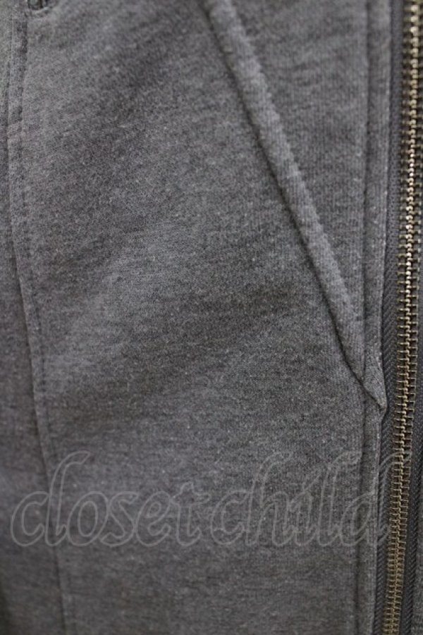 画像6: Ozz conte / 刺繍ロングパーカー  グレー H-26-01-06-043-OO-TO-KB-ZH (6)