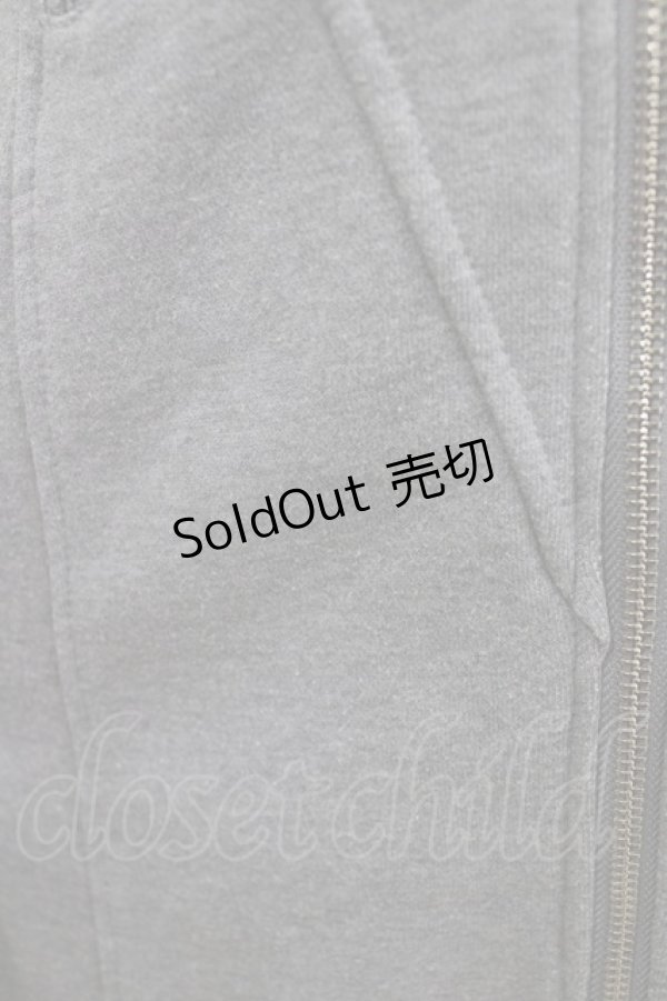 画像6: Ozz conte / 刺繍ロングパーカー  グレー H-26-01-06-043-OO-TO-KB-ZH (6)