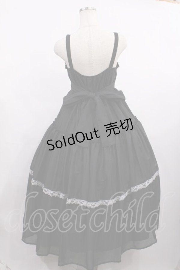 画像2: Lovely Tency / 眞白ありすコラボ/ティアードジャンパースカート M ブラック H-26-01-06-1001-LO-OP-NS-ZH (2)