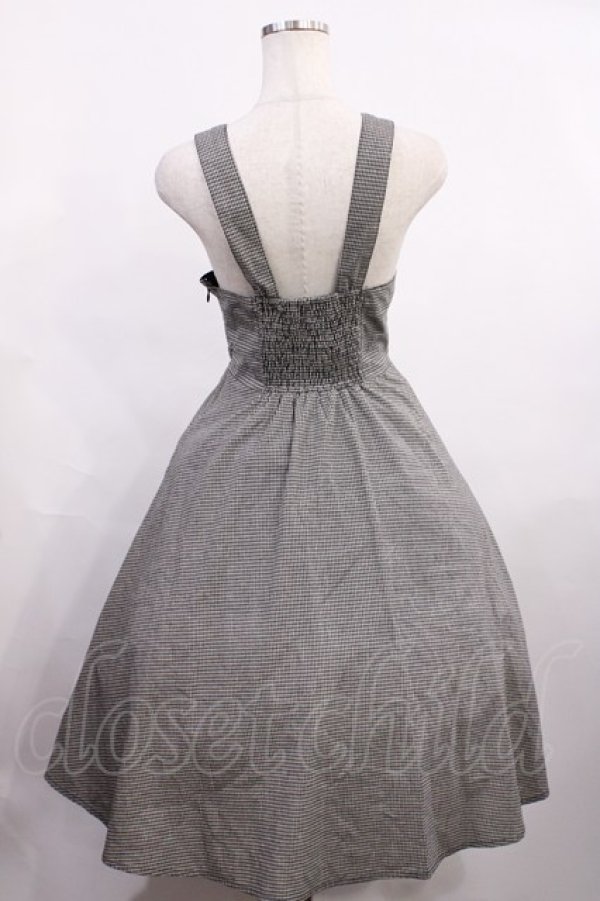 画像2: F&A / フロントレースアップコルセットワンピース Free BLACK×WH H-26-01-06-1009-LO-OP-NS-ZH (2)