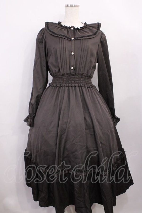 画像1: m petit by misako / AOK*フリルカラータックワンピース M グレー H-26-01-06-1010-LO-OP-NS-ZH (1)