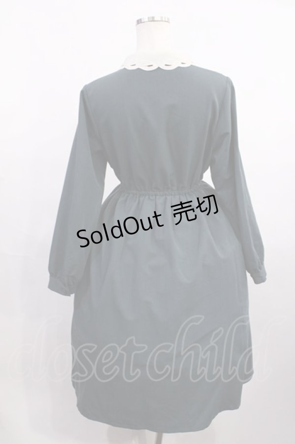 画像2: F i.n.t / カットワーククレリック衿ワンピース Free BLUE GREEN H-26-01-06-1011-CA-OP-NS-ZH (2)