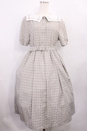 画像: Fi.n.t / 変形セーラー衿チェックワンピース Free BLUE×BR H-26-01-06-1012-CA-OP-NS-ZH