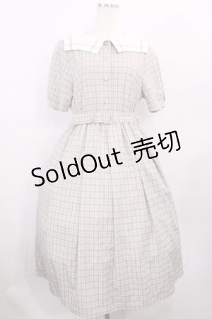 画像: Fi.n.t / 変形セーラー衿チェックワンピース Free BLUE×BR H-26-01-06-1012-CA-OP-NS-ZH
