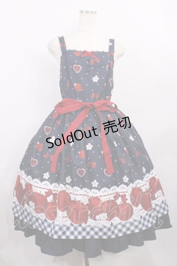 画像1: Chalmiere / スウィーティアップルジャンパースカート M ネイビー H-26-01-06-1002-LO-OP-NS-ZH (1)