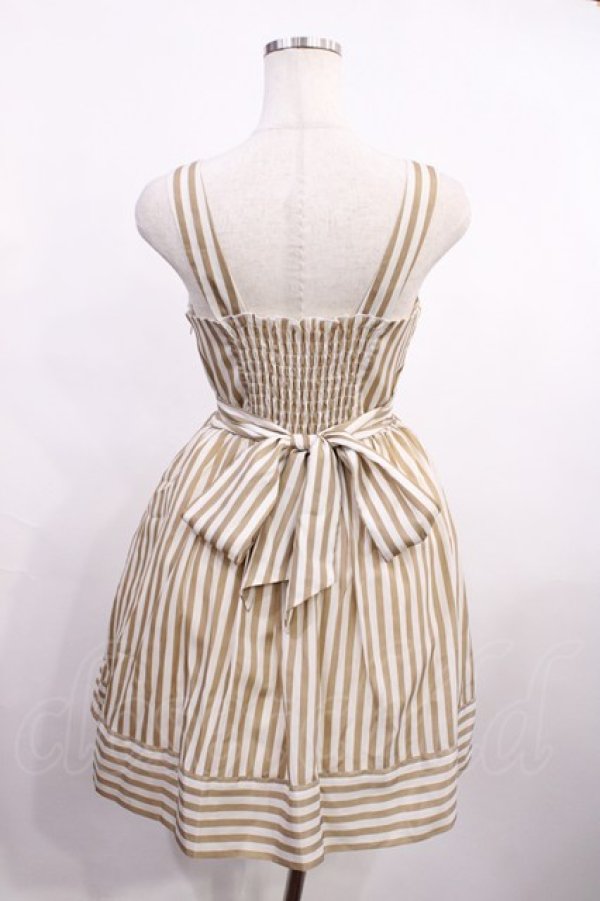 画像2: Fi.n.t / ストライプワンピース Free ベージュ H-26-01-06-1014-CA-OP-NS-ZH (2)