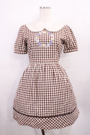 画像: Fi.n.t / ギンガムワンピース Free ブラウン H-26-01-06-1015-CA-OP-NS-ZH