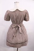 画像2: Fi.n.t / ギンガムワンピース Free ブラウン H-26-01-06-1015-CA-OP-NS-ZH (2)