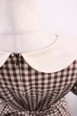 画像3: Fi.n.t / ギンガムワンピース Free ブラウン H-26-01-06-1015-CA-OP-NS-ZH (3)