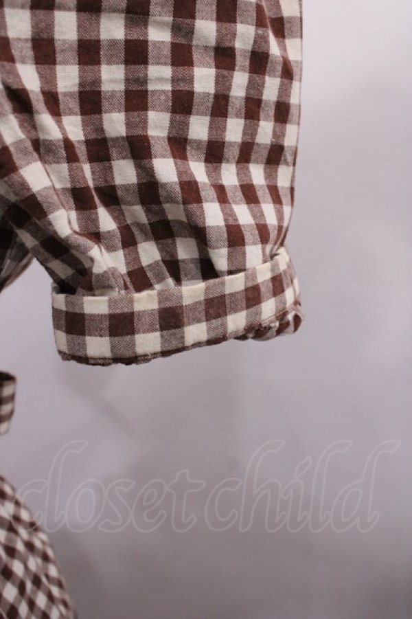 画像5: Fi.n.t / ギンガムワンピース Free ブラウン H-26-01-06-1015-CA-OP-NS-ZH (5)