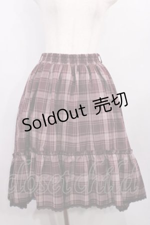 画像: axes femme / イレヘムチェックスカート M ボルドー H-26-01-06-1018-AX-SK-NS-ZH