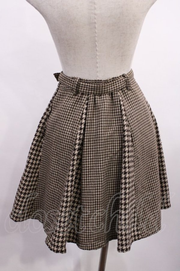 画像2: an another angelus / 千鳥スカート Free ブラウン H-26-01-06-1020-CA-SK-NS-ZH (2)