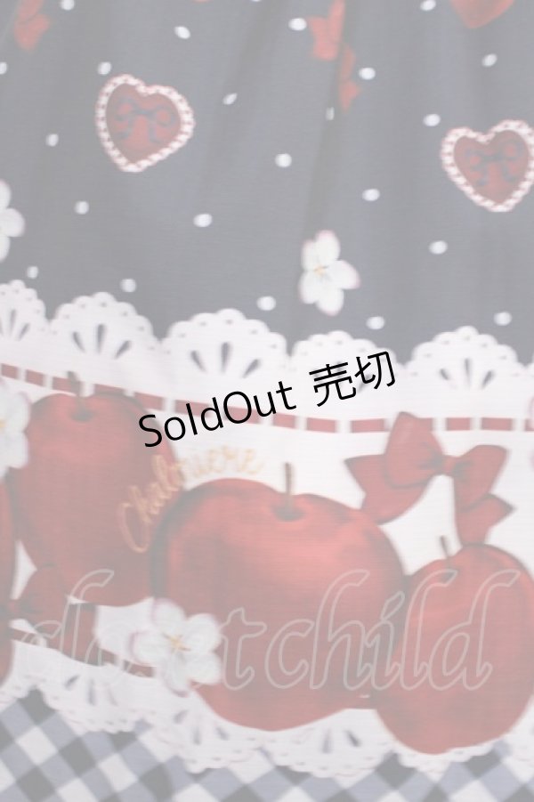 画像3: Chalmiere / スウィーティアップルジャンパースカート M ネイビー H-26-01-06-1002-LO-OP-NS-ZH (3)