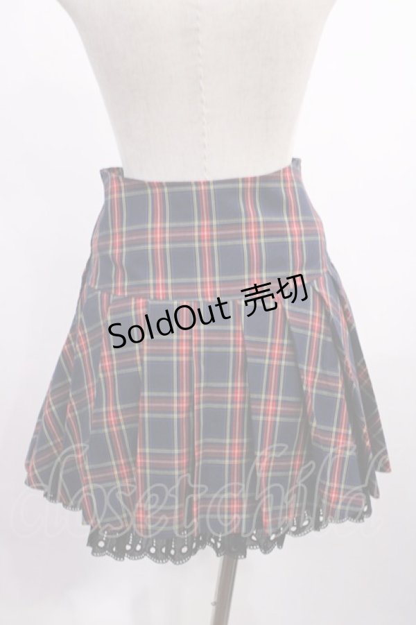 画像2: Heart E / タータンチェックプリーツスカート Free ネイビー H-26-01-06-1023-LO-SK-NS-ZH (2)