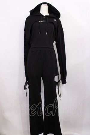 画像: michell Macaron / セットアップ Free ブラック H-26-01-06-1027-LO-OP-NS-ZH