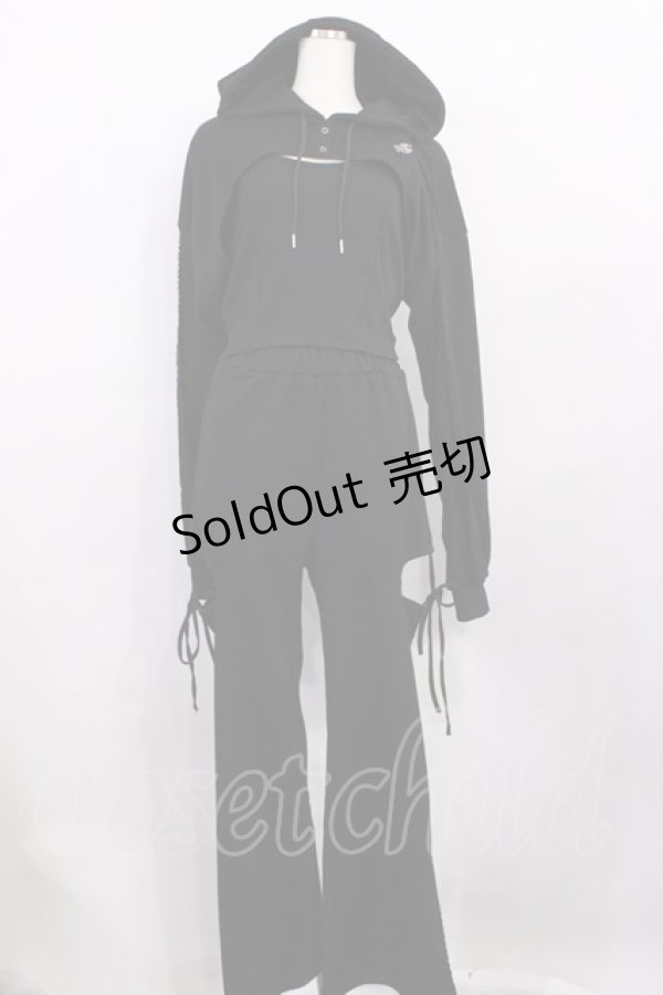 画像1: michell Macaron / セットアップ Free ブラック H-26-01-06-1027-LO-OP-NS-ZH (1)