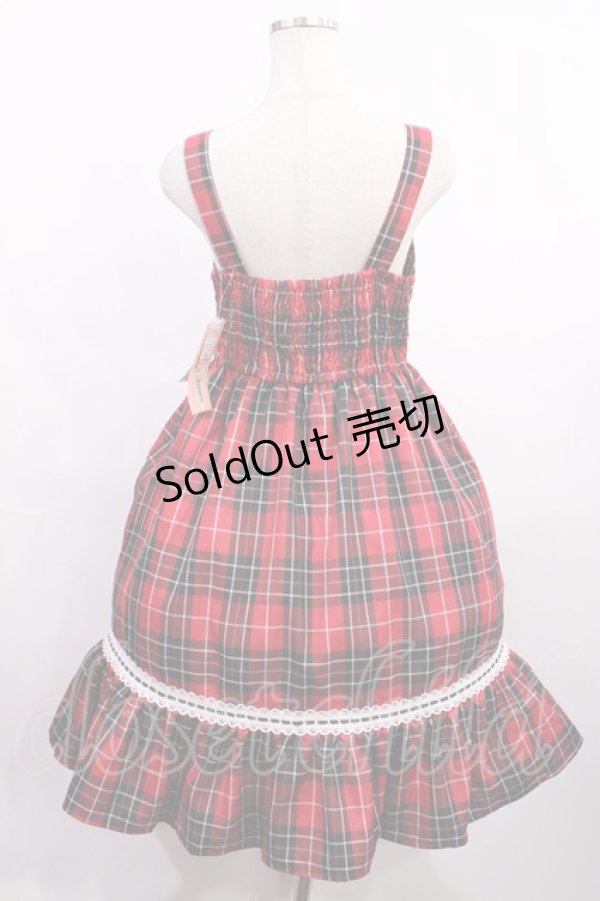 画像2: Eri Aino's collaboration / シャーロットの水曜日 ジャンパースカート L レッド H-26-01-06-1003-LO-OP-NS-ZH (2)