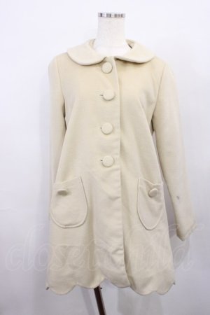 画像: Fi.n.t / スカラップコート Free アイボリー H-26-01-06-1035-CA-CO-NS-ZH