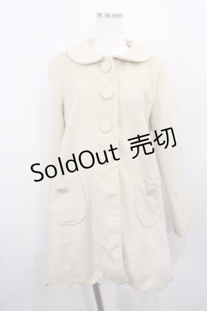 画像: Fi.n.t / スカラップコート Free アイボリー H-26-01-06-1035-CA-CO-NS-ZH