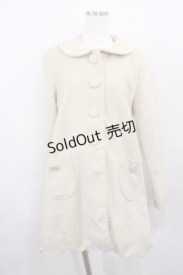画像1: Fi.n.t / スカラップコート Free アイボリー H-26-01-06-1035-CA-CO-NS-ZH (1)
