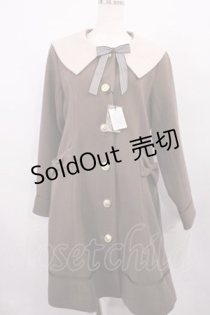 画像: Amavel / ストライプリボンセーラーコート Free ブラウン H-26-01-06-1036-CA-CO-NS-ZH