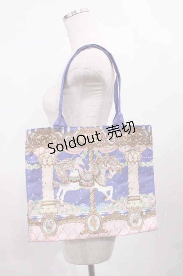 画像1: Angelic Pretty / 2014年ムック本付録 Day Dream Carnivalビッグトートバッグ  ブルー H-26-01-06-1039-AP-BG-NS-ZH (1)