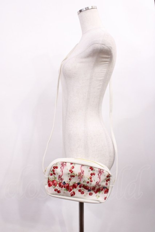 画像1: BABY,THE STARS SHINE BRIGHT / いちご柄ポシェット  オフ H-26-01-06-1040-BA-BG-NS-ZH (1)