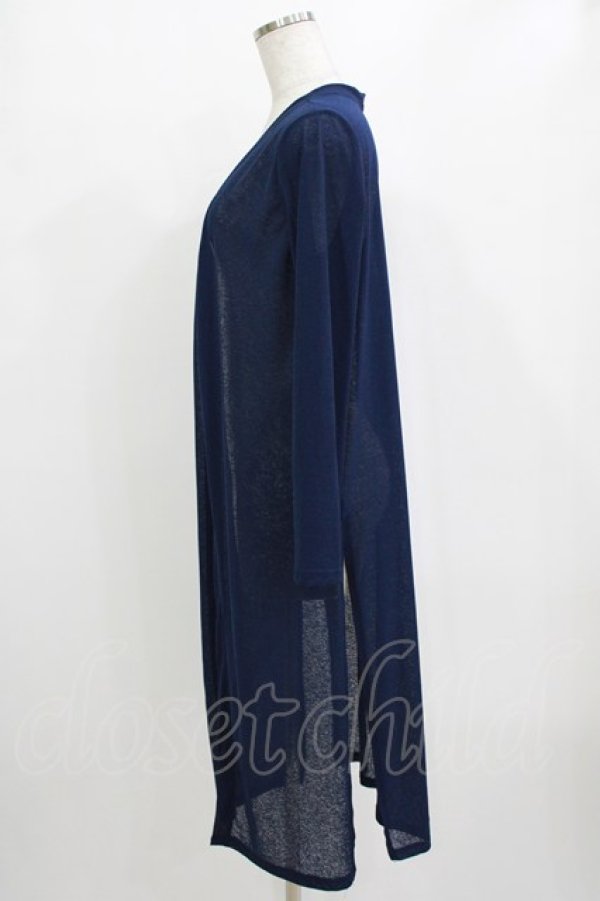 画像2: Ozz On / バックプリントロングカーデ  ブルー H-26-01-06-044-OO-TO-KB-ZT0108H (2)