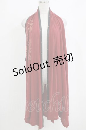 画像: Ozz oneste / プリントジレ  赤 H-26-01-06-047-OO-TO-KB-ZH