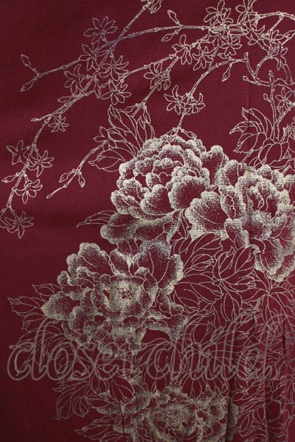 画像4: Ozz oneste / プリントジレ  赤 H-26-01-06-047-OO-TO-KB-ZH (4)