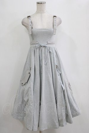 画像: Rozen Kavalier / 刺繍プリントキャミワンピース  グレー H-26-01-06-005-OO-OP-KB-ZH