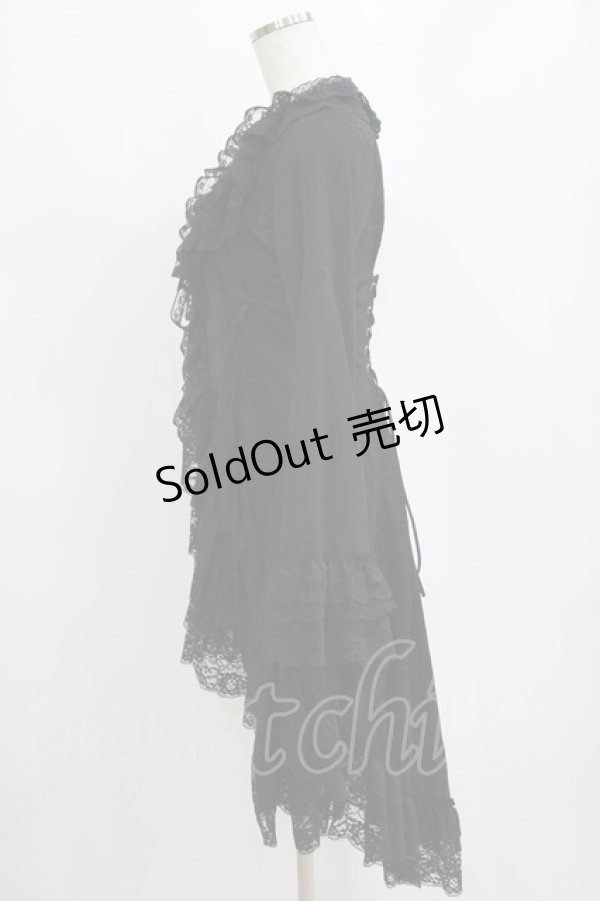 画像2: Qutie Frash / 着物レースカーディガン  ブラック H-26-01-06-049-QU-TO-KB-ZH (2)