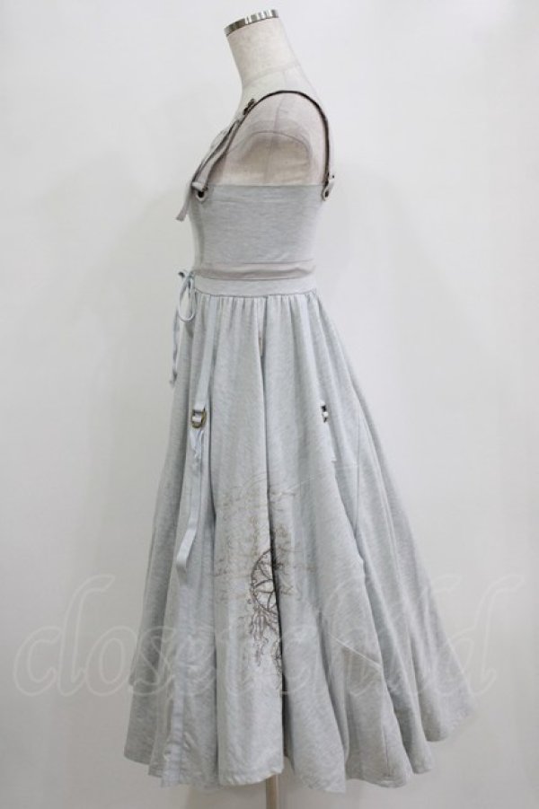 画像2: Rozen Kavalier / 刺繍プリントキャミワンピース  グレー H-26-01-06-005-OO-OP-KB-ZH (2)